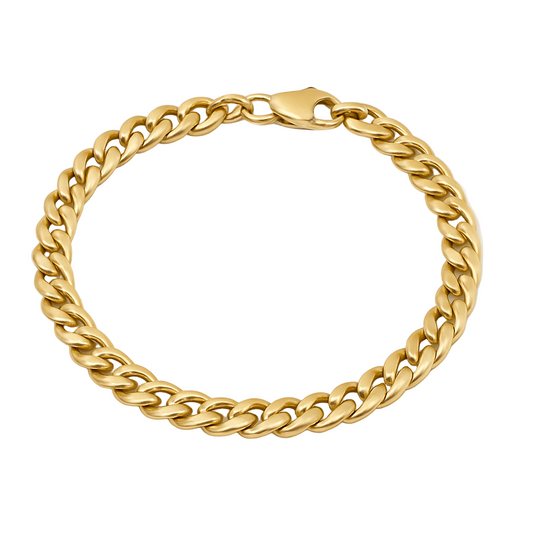 CUBAN BRACELET (GOLD) 5mm